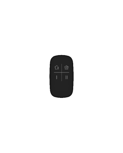 DS-PKF1-WE (цв. черный). Брелок 4-х кнопочный с обратной связью. AX PRO Hikvision в Королеве