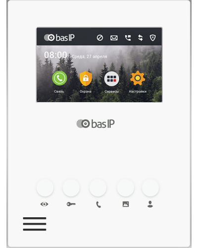 AU-04LA (AU-04L) WHITE. Монитор IP-домофона. BAS-IP в Королеве