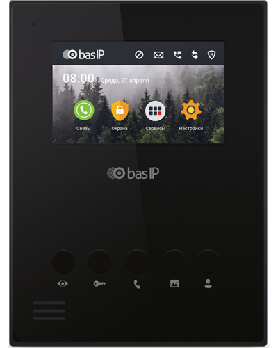 AU-04LA (AU-04L) BLACK. Монитор IP-домофона. BAS-IP в Королеве