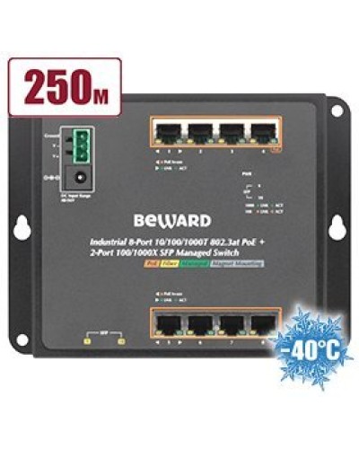STWP-0802HP. Коммутатор 8-портовый. Beward в Королеве