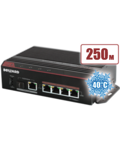 STP-411HP. Коммутатор 4-портовый. Beward в Королеве
