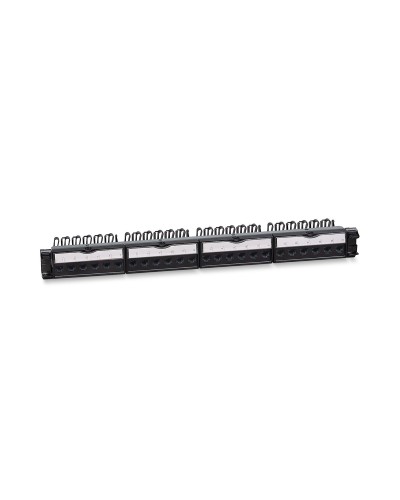 PL-24-KJ-RJ45-Cat.6a-180T (11832c): Патч-панель 19" (1U), 24 порта RJ-45, категория 6a, с задним кабельным организатором в Королеве
