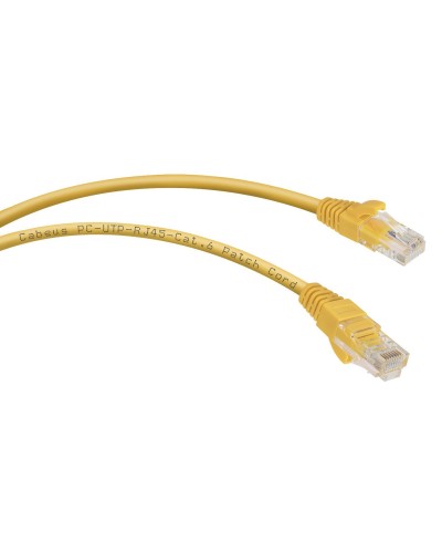 PC-UTP-RJ45-Cat.6-1.5m-YL (8706c), желтый. Патч-корд медный. CABEUS в Королеве