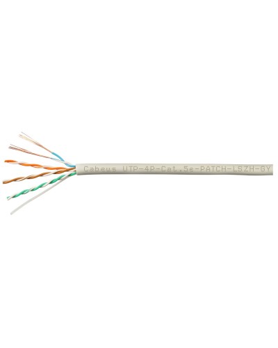 UTP-4P-Cat.5e-SOLID-GY-LIGHT-100 (9995c-5). Кабель «витая пара» (LAN) для структурированных систем связи. CABEUS в Королеве