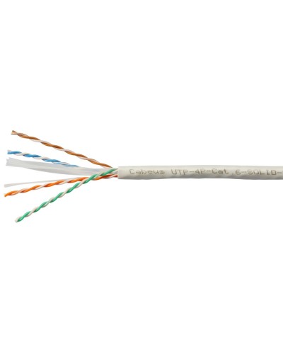 UTP-4P-Cat.6-SOLID-LSZH-WH (11871c-5). Кабель «витая пара» (LAN) для структурированных систем связи. CABEUS в Королеве