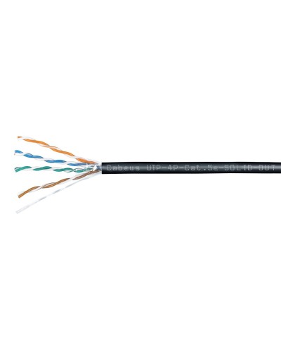 UTP-4P-Cat.5e-SOLID-OUT-LSZH-UV-100 (7172c-5). Кабель «витая пара» (LAN) для структурированных систем связи. CABEUS в Королеве