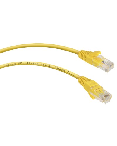 PC-UTP-RJ45-Cat.5e-5m-YL (7688c), желтый. Патч-корд медный. CABEUS в Королеве