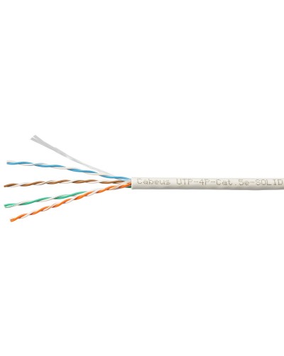 UTP-4P-Cat.5e-SOLID-LSZH-WH-100 (9782c-5). Кабель «витая пара» (LAN) для структурированных систем связи. CABEUS в Королеве
