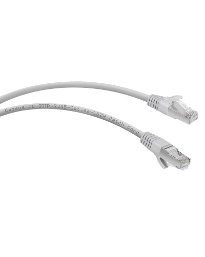 PC-SSTP-RJ45-Cat.6a-1m-LSZH (7901c), серый. Патч-корд медный. CABEUS в Королеве