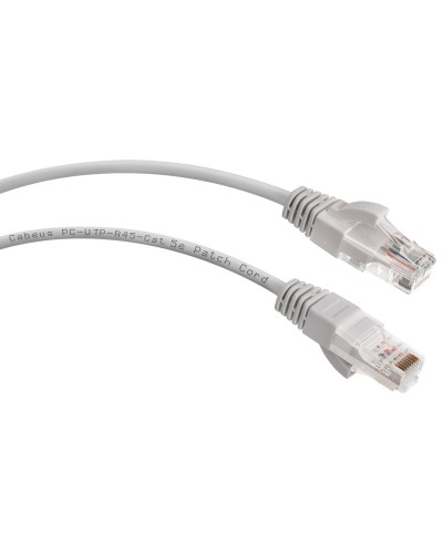 PC-UTP-RJ45-Cat.5e-0.3m-LSZH (8861c), серый. Патч-корд медный. CABEUS в Королеве