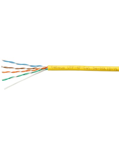 UTP-4P-Cat.5e-SOLID-LSZH-YL-100 (9780c-5). Кабель «витая пара» (LAN) для структурированных систем связи. CABEUS в Королеве