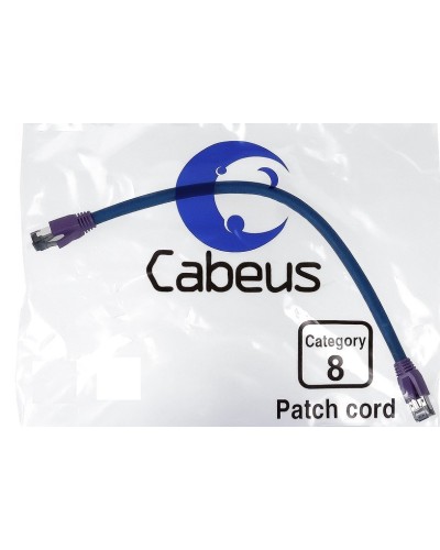 PC-SSTP-RJ45-Cat.8-2m-LSZH (9703c), серый. Патч-корд медный. CABEUS в Королеве