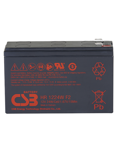 CSB HR 1224W F2 F1. Аккумулятор герметичный свинцово-кислотный. CSB в Королеве