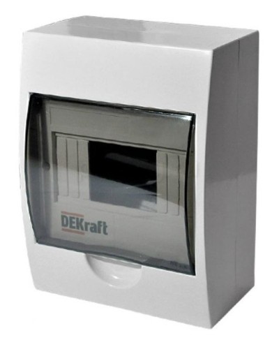 ЩРН-П-8 IP41 настенный (31010DEK). Щиток модульный с прозрачной дверцей. DEKraft в Королеве