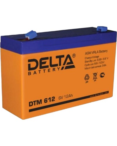 Delta DTM 612. Аккумулятор герметичный свинцово-кислотный. Delta в Королеве