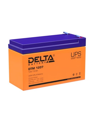 Delta DTM 1207. Аккумулятор герметичный свинцово-кислотный. Delta в Королеве