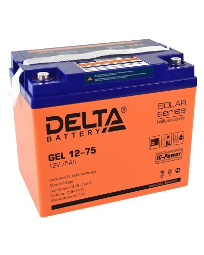 Delta GEL 12-75. Аккумулятор герметичный свинцово-кислотный. Delta в Королеве