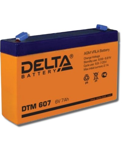 Delta DTM 607. Аккумулятор герметичный свинцово-кислотный. Delta в Королеве