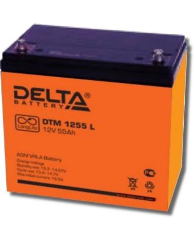 Delta DTM 1255 L. Аккумулятор герметичный свинцово-кислотный. Delta в Королеве