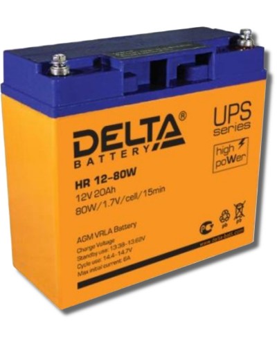 Delta HR 12-80 W. Аккумулятор герметичный свинцово-кислотный. Delta в Королеве
