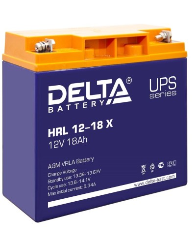 Delta HRL 12-18 X. Аккумулятор герметичный свинцово-кислотный. Delta в Королеве