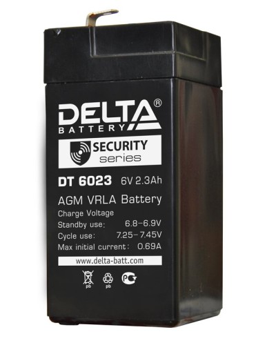 Delta DT 6023 (75мм). Аккумулятор герметичный свинцово-кислотный. Delta в Королеве