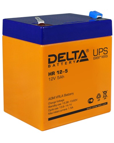 Delta HR 12-5. Аккумулятор герметичный свинцово-кислотный. Delta в Королеве
