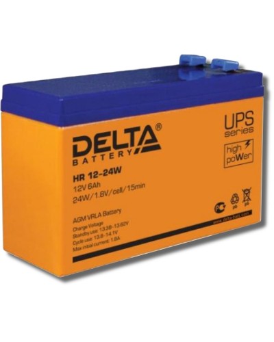 Delta HR 12-24 W. Аккумулятор герметичный свинцово-кислотный. Delta в Королеве