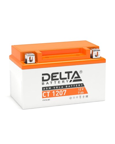 Delta CT 1207. Аккумулятор герметичный свинцово-кислотный стартерный. Delta в Королеве