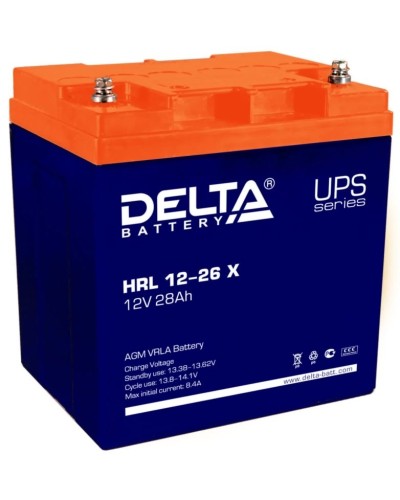 Delta HRL 12-26 X. Аккумулятор герметичный свинцово-кислотный. Delta в Королеве