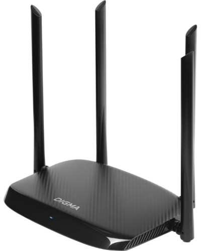 DWR-AC1202 AC1200 10/100/1000BASE-TX черный. Роутер беспроводной. Digma в Королеве