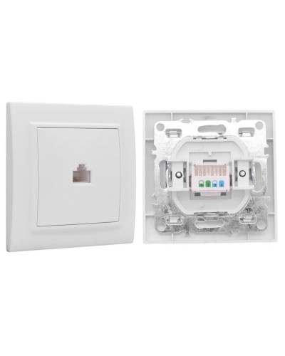 Минск Розетка RJ-45 1-местная СП (ERK01-035-10). Розетка RJ-45 1-местная СП. EKF в Королеве