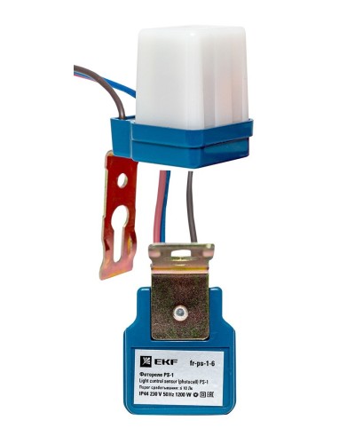 Фотореле PS-1 6А 1200Вт IP44 (fr-ps-1-6). Фотореле. EKF в Королеве