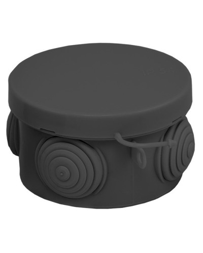 КМР-040-038 с крышкой (65х40) чёрная IP54 (plc-kmr-040-038-b). Коробка распределительная. EKF в Королеве