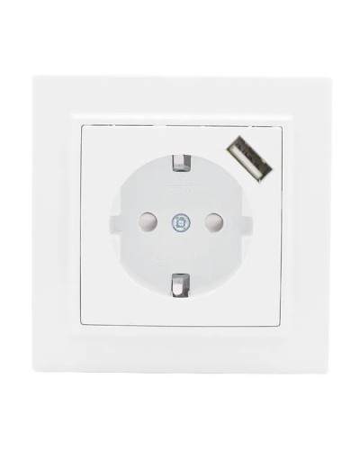 Минск Розетка 1-местная СП с/з 16А (ERR16-028-100-USB). Розетка 1-местная СП с/з 16А. EKF в Королеве