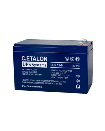 C.ETALON CHR 12-9. Аккумулятор герметичный свинцово-кислотный. ETALON в Королеве