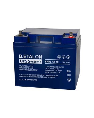 B.ETALON BHRL 12-40. Аккумулятор герметичный свинцово-кислотный. ETALON в Королеве