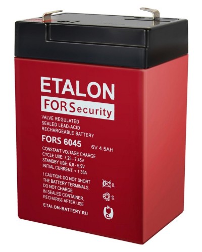 ETALON FORS 6045. Аккумулятор герметичный свинцово-кислотный. ETALON в Королеве