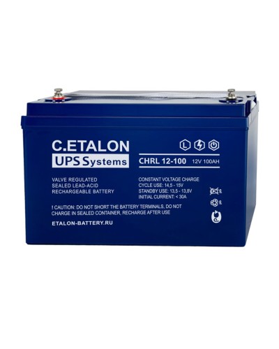 C.ETALON CHRL 12-100. Аккумулятор герметичный свинцово-кислотный. ETALON в Королеве