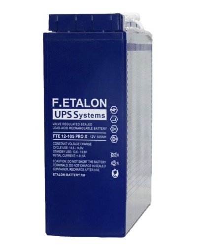 F.ETALON FTE 12-105 PRO X. Аккумулятор герметичный свинцово-кислотный. ETALON в Королеве