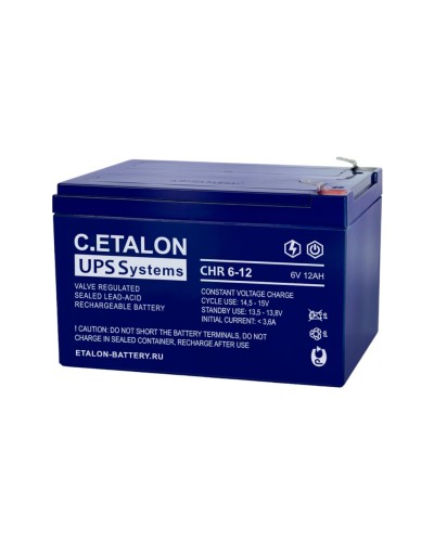 C.ETALON CHR 6-12. Аккумулятор герметичный свинцово-кислотный. ETALON в Королеве