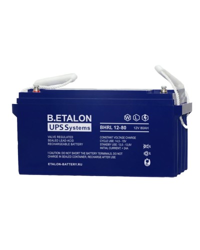 B.ETALON BHRL 12-80. Аккумулятор герметичный свинцово-кислотный. ETALON в Королеве