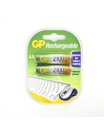 GP 210AAHC AA (GP 210AAHC-2DECRC2), упак. 2 шт.. Перезаряжаемые аккумуляторы. GP Batteries в Королеве