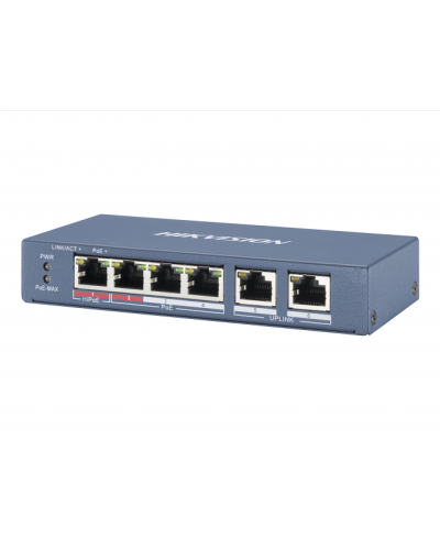 DS-3E0106HP-E. Коммутатор с питанием POE. Hikvision в Королеве