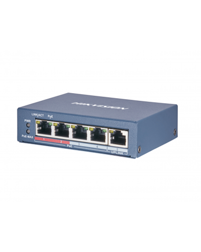 DS-3E0105P-E(B). Коммутатор с питанием POE. Hikvision в Королеве