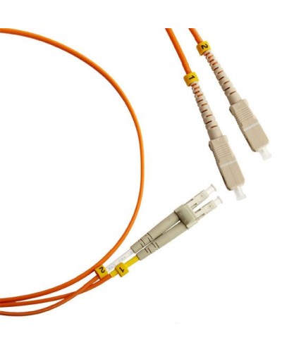 FC-D2-50-LC/PR-SC/PR-H-2M-LSZH-OR. Патч-корд волоконно-оптический LC-SC. Hyperline в Королеве