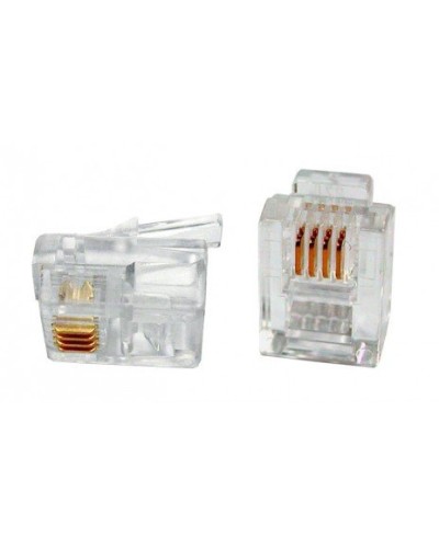 PLUG-6P4C-P-C2-100 (100 шт). Разъем RJ-12. Hyperline в Королеве