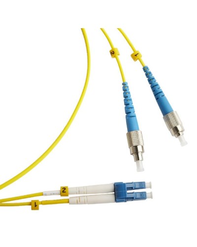 FC-D2-9-FC/UR-LC/UR-H-2M-LSZH-YL. Патч-корд волоконно-оптический FC/UPC-LC/UPC. Hyperline в Королеве