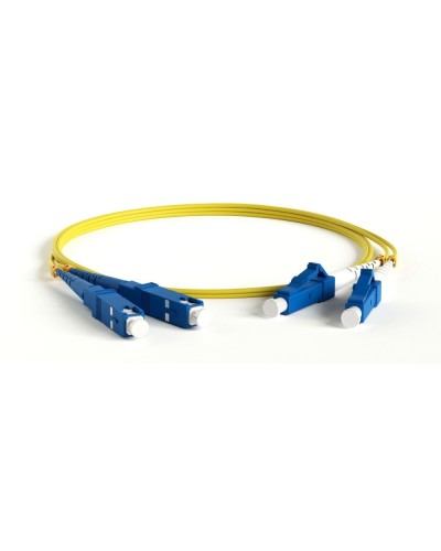FC-D2-9-LC/UR-SC/UR-H-1M-LSZH-YL. Патч-корд волоконно-оптический LC/UPC-SC/UPC. Hyperline в Королеве