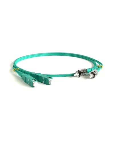FC-D2-503-SC/PR-ST/PR-H-3M-LSZH-AQ. Патч-корд волоконно-оптический многомодовый. Hyperline в Королеве